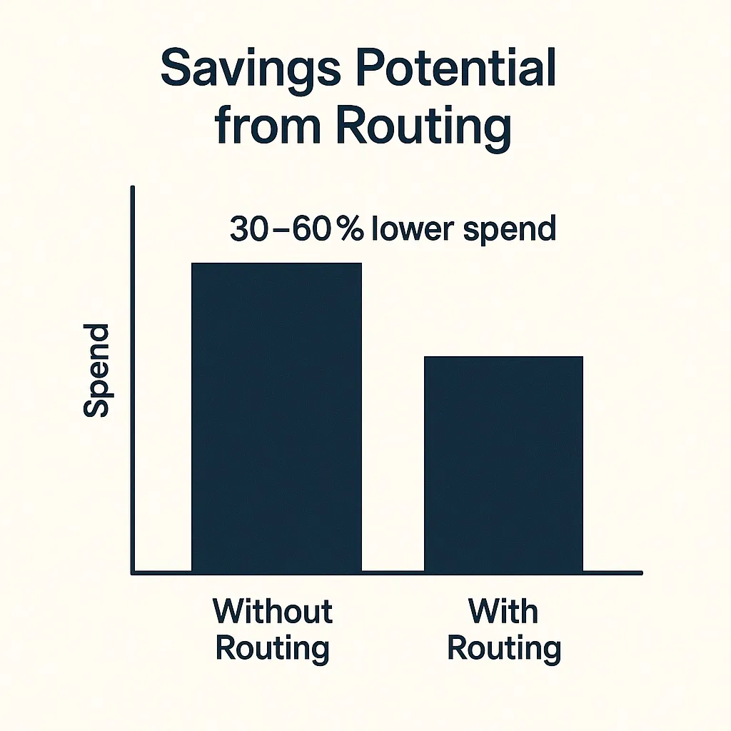 Cost savings visualization